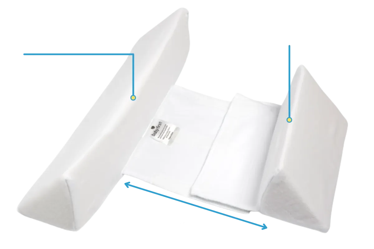 Baby Anti-Roll Kussen – Comfortabele 45° Slaappositie, gemakkelijk wasbaar