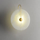 Alabaster LED Wandlamp – Elegant en Rustig Licht