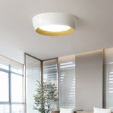 Minimalistische Inbouw Plafondlamp – Moderne LED Fixture met Houten Accent