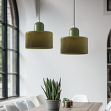 Moderne Lamp van Kleurrijk Glas met Geometrische Vorm