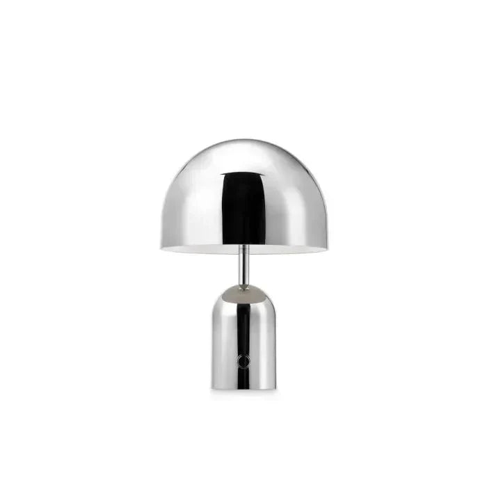 Draagbare Tafellamp met Chroomafwerking - ChromeGlow