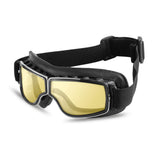 Vintage motorfiets leren goggles brillen