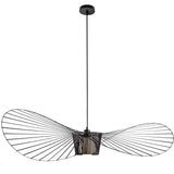 Zwarte Hanglamp in Hoedvorm – Moderne Elegantie