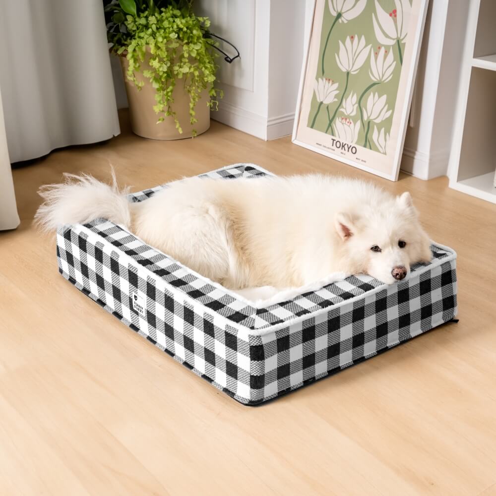 Superzachte Geruite Hondenbed - Schotse Knuffelbed