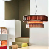 Bijzondere hanglamp van handgeblazen glas