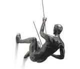 Wandsculptuur ClimbArtis | Symbool voor Kracht & Groei | Handgemaakt van Hars & IJzerdraad