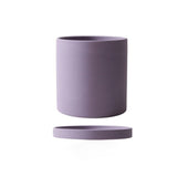 POTERIE – Moderne bloempot van keramiek met schotel