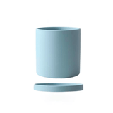POTERIE – Moderne bloempot van keramiek met schotel