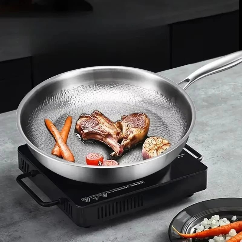 COOKVION – Titanen gehammert anti-aanbak koekenpan voor inductiekookplaten en moderne keukens