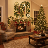GLOWTWINE – Verlichte kerstguirlande van rotan met warmwitte LED-lampen, 2,7 m