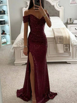 Elegante Strapless Avondjurk Met Pailletten Voor Vrouwen