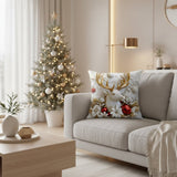 TWINKCUSH – Set van 4 kerstvelours kussenhoezen met unieke feestelijke ontwerpen