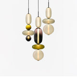 Kandiertes Glas Hanglamp – Levendige LED Glazen Fixture voor een Stijlvol Interieur