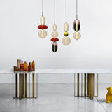 Kandiertes Glas Hanglamp – Levendige LED Glazen Fixture voor een Stijlvol Interieur