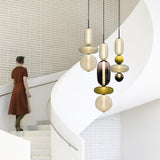 Kandiertes Glas Hanglamp – Levendige LED Glazen Fixture voor een Stijlvol Interieur