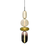 Kandiertes Glas Hanglamp – Levendige LED Glazen Fixture voor een Stijlvol Interieur