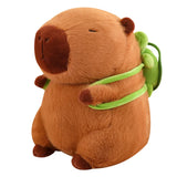Knuffelige Capybara met Schildpaddenrugzak – TurtleBuddy