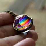 Celestia | Elegante Kosmische Universum Hanger Ketting voor Kosmische Enthousiastelingen