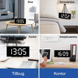 CurveClock | LED Digitale Wecker met Gebogen Scherm en Automatische Verlichting