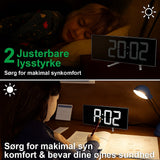 CurveClock | LED Digitale Wecker met Gebogen Scherm en Automatische Verlichting