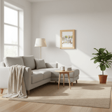 SKETCHBOX – Displayframe in houtlook met geïntegreerde opbergruimte