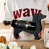 Wijnfleshouder Teckel CorkHound | Origineel Ontwerp | Stevig & Decoratief | Voor 375–500 ml