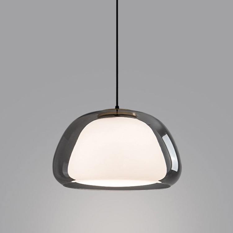 Moderne Jelly Hanglamp – Elegante Witte Glazen Kap met Verstelbare Daling