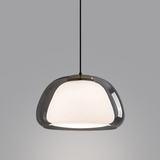 Moderne Jelly Hanglamp – Elegante Witte Glazen Kap met Verstelbare Daling