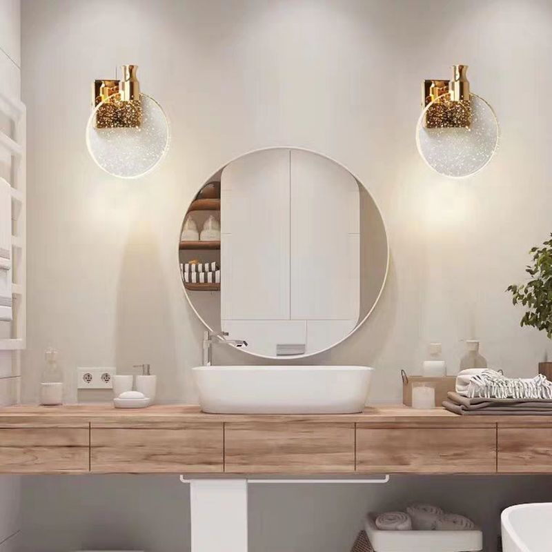 Luxe ronde kristallen wandlamp – Celestia