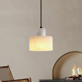 Scandinavische Witte Marmeren Hanglamp – Minimalistische Elegantie voor Moderne Interieurs