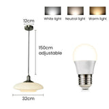 Moderne Witte Glazen Hanglamp – Minimalistische Elegantie voor Elke Ruimte