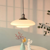 Moderne Witte Glazen Hanglamp – Minimalistische Elegantie voor Elke Ruimte