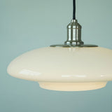 Moderne Witte Glazen Hanglamp – Minimalistische Elegantie voor Elke Ruimte