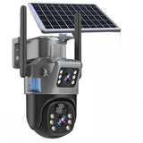 DualGuard Solar 4K – Draadloze bewakingscamera met zonnepaneel & 360° app-bediening