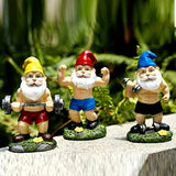 Sportieve Dwarfs - Grappige Tuinbeelden voor een Speelse Sfeer