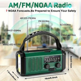 EcoPower Radio – Noodradio met zonne-energie, zaklamp en USB-oplaadfunctie