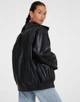 Oversized Los Leren Damesjasje – Yara
