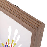 KLEINE SPUREN – Baby Herinneringslijst van Hout met Klei voor Hand- & Voetafdrukken