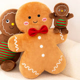 HOLIDAYGINGER – Zachte peperkoek-pluche kussen voor een warme feestelijke sfeer