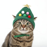 PAWSHINE – Pluche kerstmuts met elegante gouden rand voor huisdieren