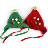 PAWSHINE – Pluche kerstmuts met elegante gouden rand voor huisdieren