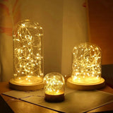 GLIMLIGHT – Warmwit, op batterijen werkende lichtsnoer voor thuis en tuin