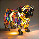 SCHIMMER-STATUE – Artistieke LED-nachtlamp met hondenrasmotief