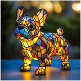 SCHIMMER-STATUE – Artistieke LED-nachtlamp met hondenrasmotief