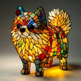 SCHIMMER-STATUE – Artistieke LED-nachtlamp met hondenrasmotief