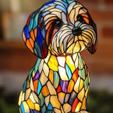 SCHIMMER-STATUE – Artistieke LED-nachtlamp met hondenrasmotief