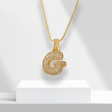 Bubble-letterketting met hanger - LuxeLette