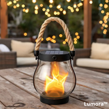 Lumora - Solar-lamp met realistische vlammenoptiek