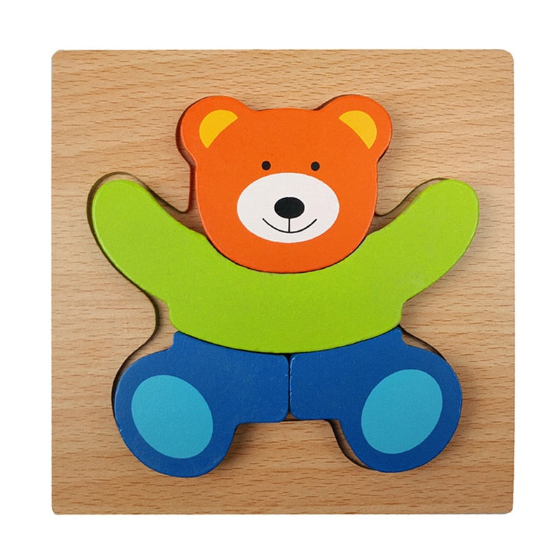 Montessori Leerpuzzel van Hout – KleurenPlezier (1+1 Gratis)