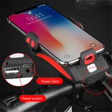FietsPro 4-in-1 Telefoonhouder, Powerbank, Verlichting & Claxon
